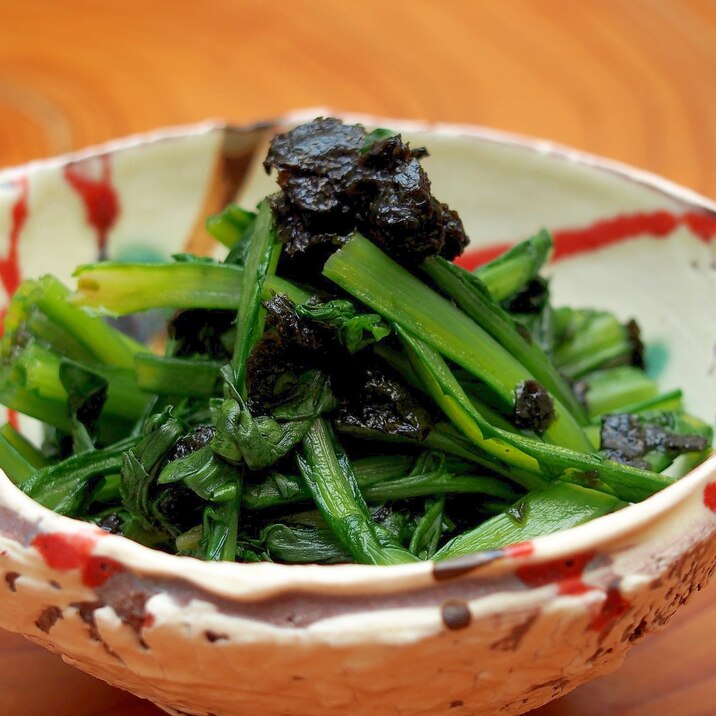 居酒屋メニュー!焼き海苔で簡単春菊の磯部和え